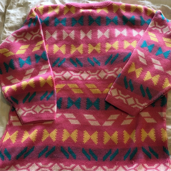 Vintage cotton candy pink sweater by Editions - Picture 5 of 5